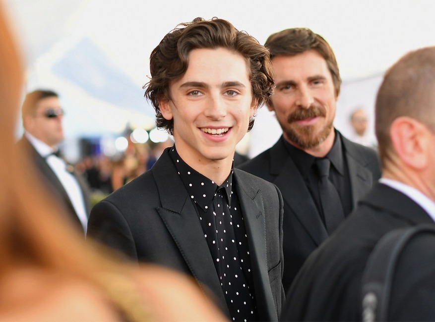 Timothee Chalamet, Christian Bale, 2019 SAG Awards, Candids
